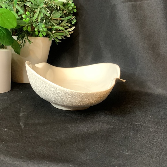 Vintage MCM 1960’s China Craft Originals white spatterware C-511 console bowl - Picture 2 of 11